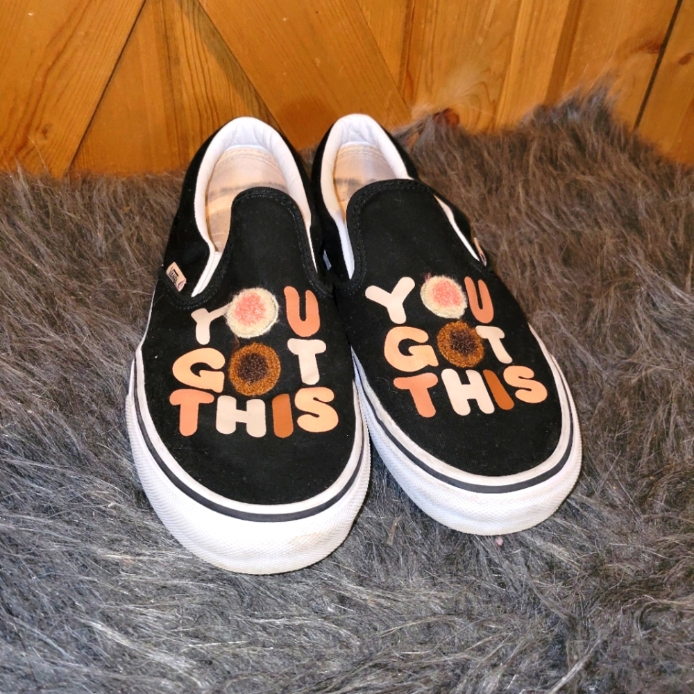 Vans Classic Slip-on Breast Cancer Awareness You Got This womens size 7
